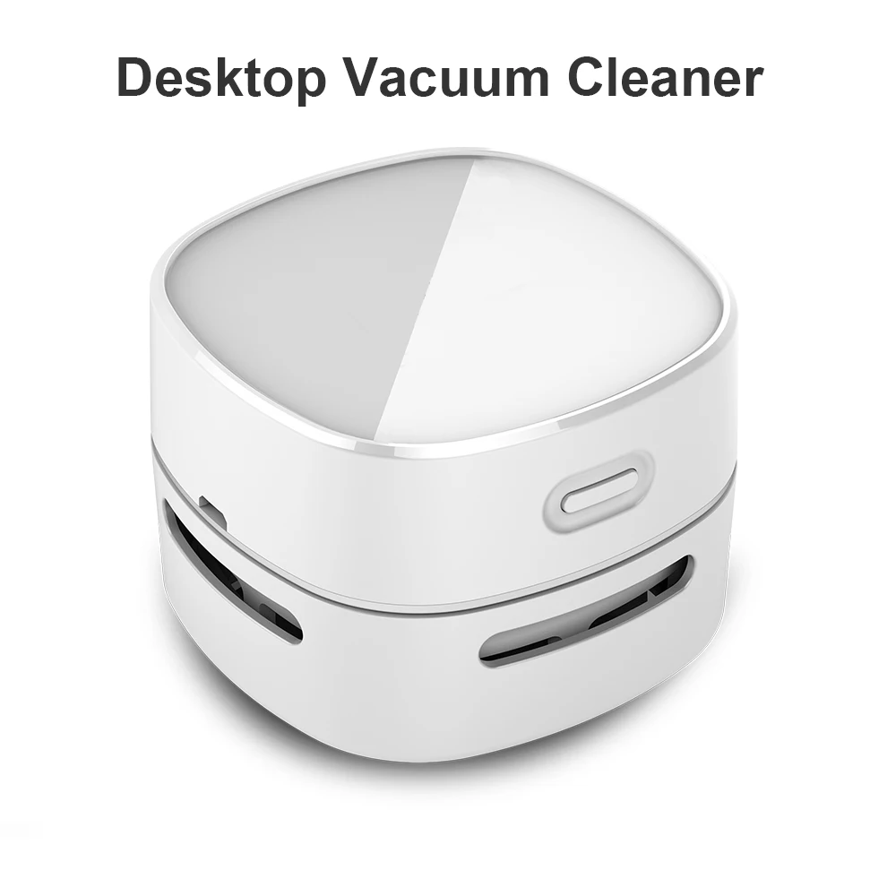 Portable Desktop Vacuum Cleaner Mini Handheld Table Dust Crumb Sweeper Brush for Keyboard Home School Office Car Computer