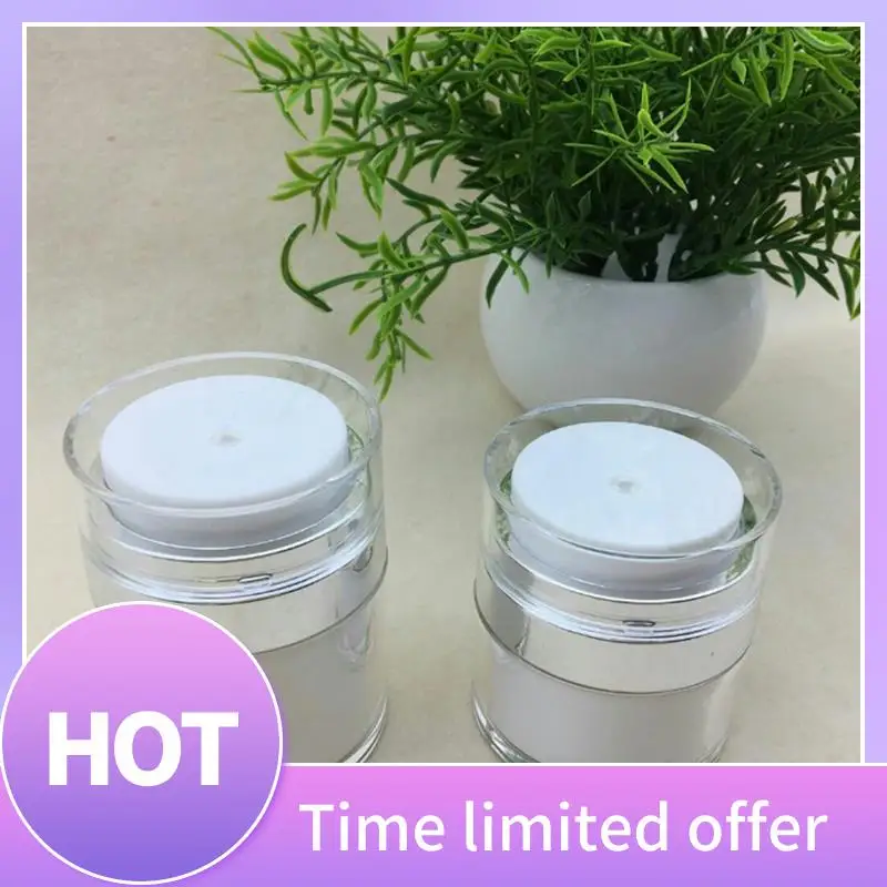 

B69C Cream Jar Vacuum Bottle, Airless Pump Jar Bottles Portable Lotion Dispenser, Makeup Creams Travel Container 3Pcs