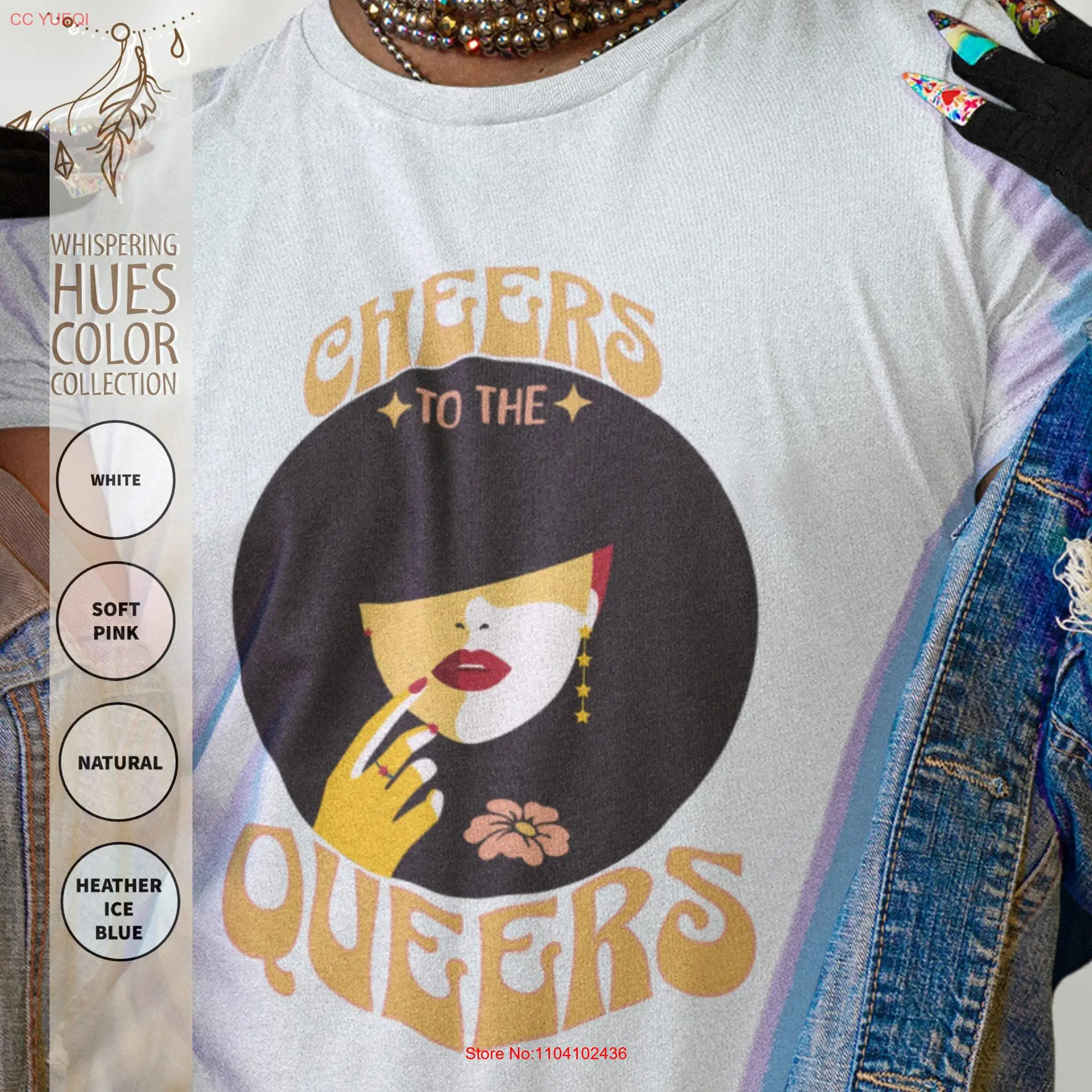 Cheers to the Queers T Shirt Queer LgbT Gay Pride Lesbian Genderqueer for Friend long or short sleeves