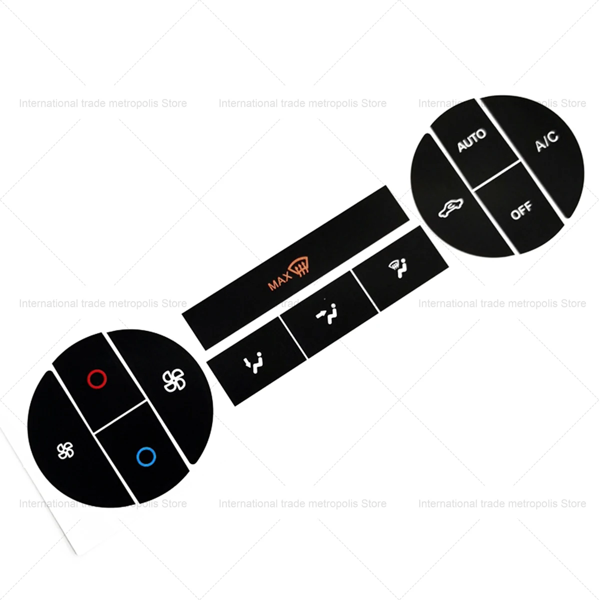 For Mondeo 04-08 Sticker Suitable For Ford Mondeo 2004-2008 Repair Worn Button Rotary AC Switch Button Repair Sticker