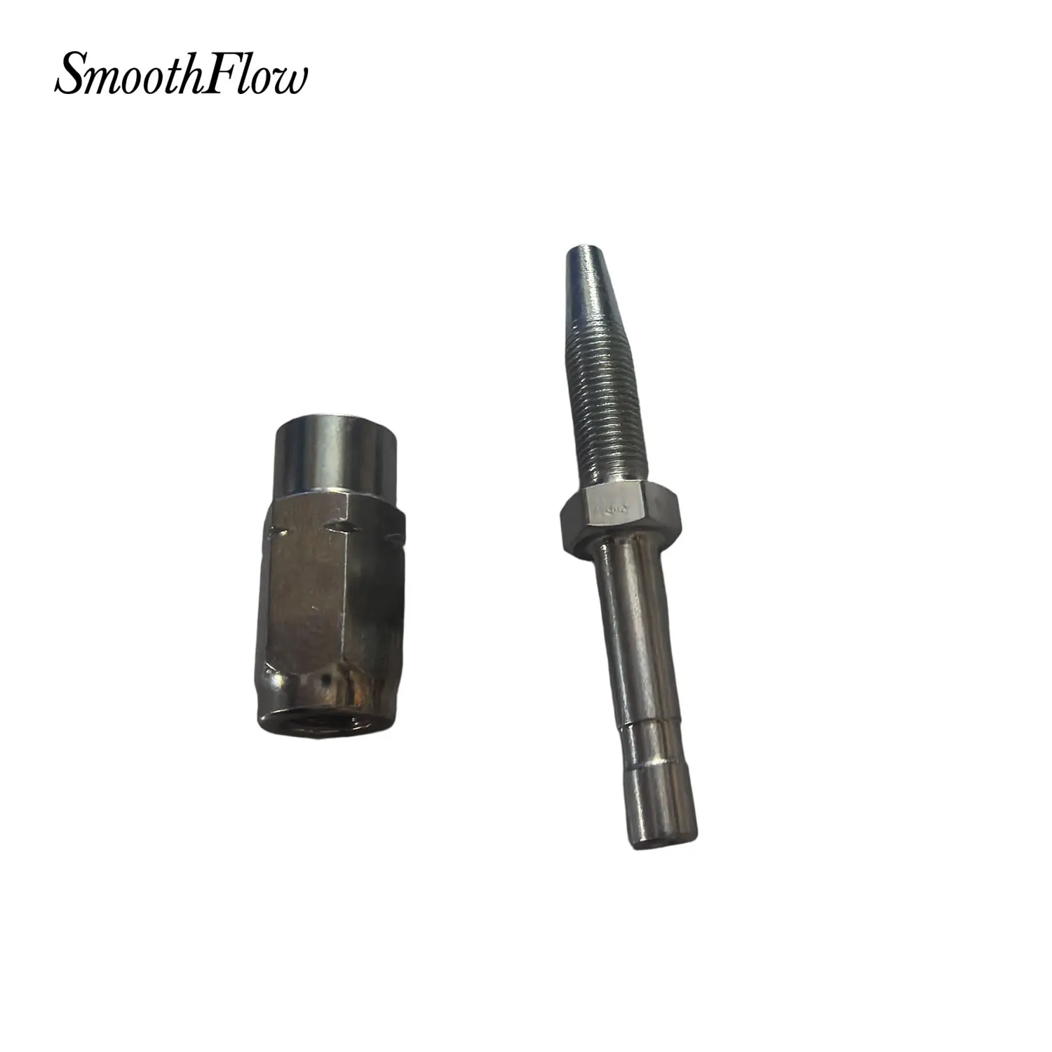 Zinc Plated Straight Barb Insert 6mm x 8.6mm for Lubrication 1pc