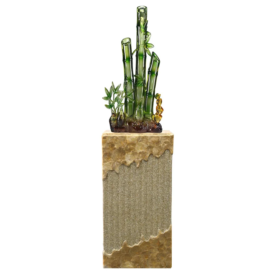 CX rising bamboo entrance decoration ornament high-end sense niche living room crafts