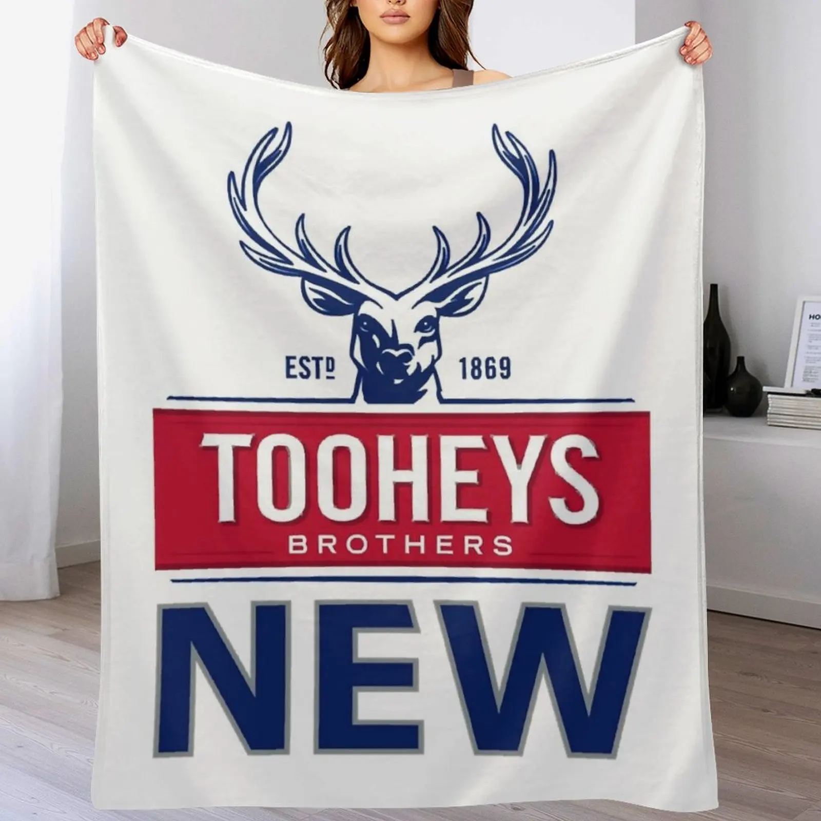

Tooheys New logo Throw Blanket Hairys Winter beds Luxury Thicken Travel Blankets