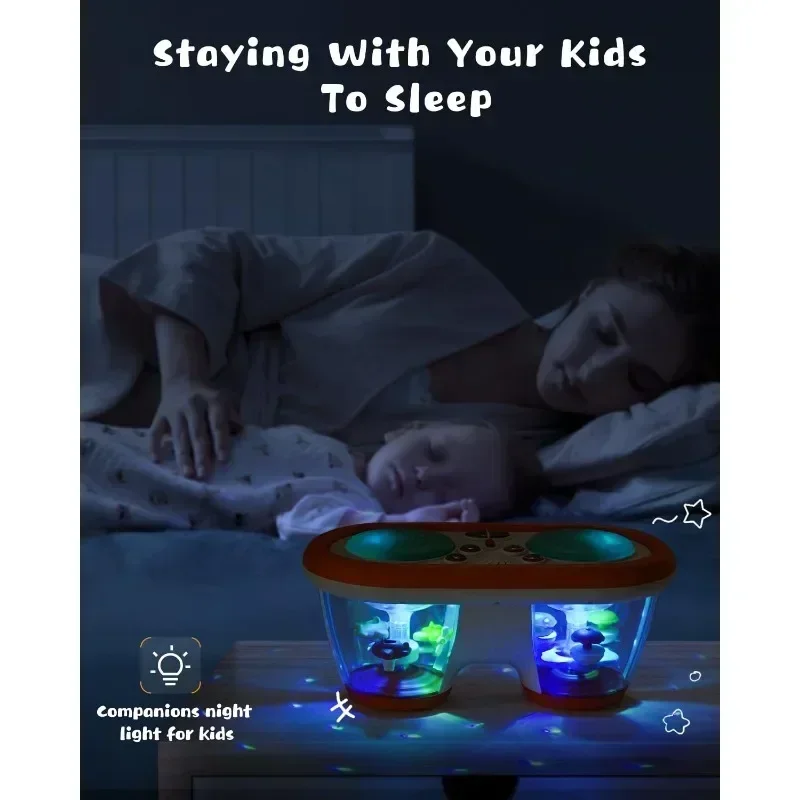 Tambour à clap pour bébé de 12 mois, jouet Musical pour enfants de plus de mois, jouets pour nourrissons, musique rotative sensorielle, jouets lumineux, cadeaux éducatifs précoces pour enfants