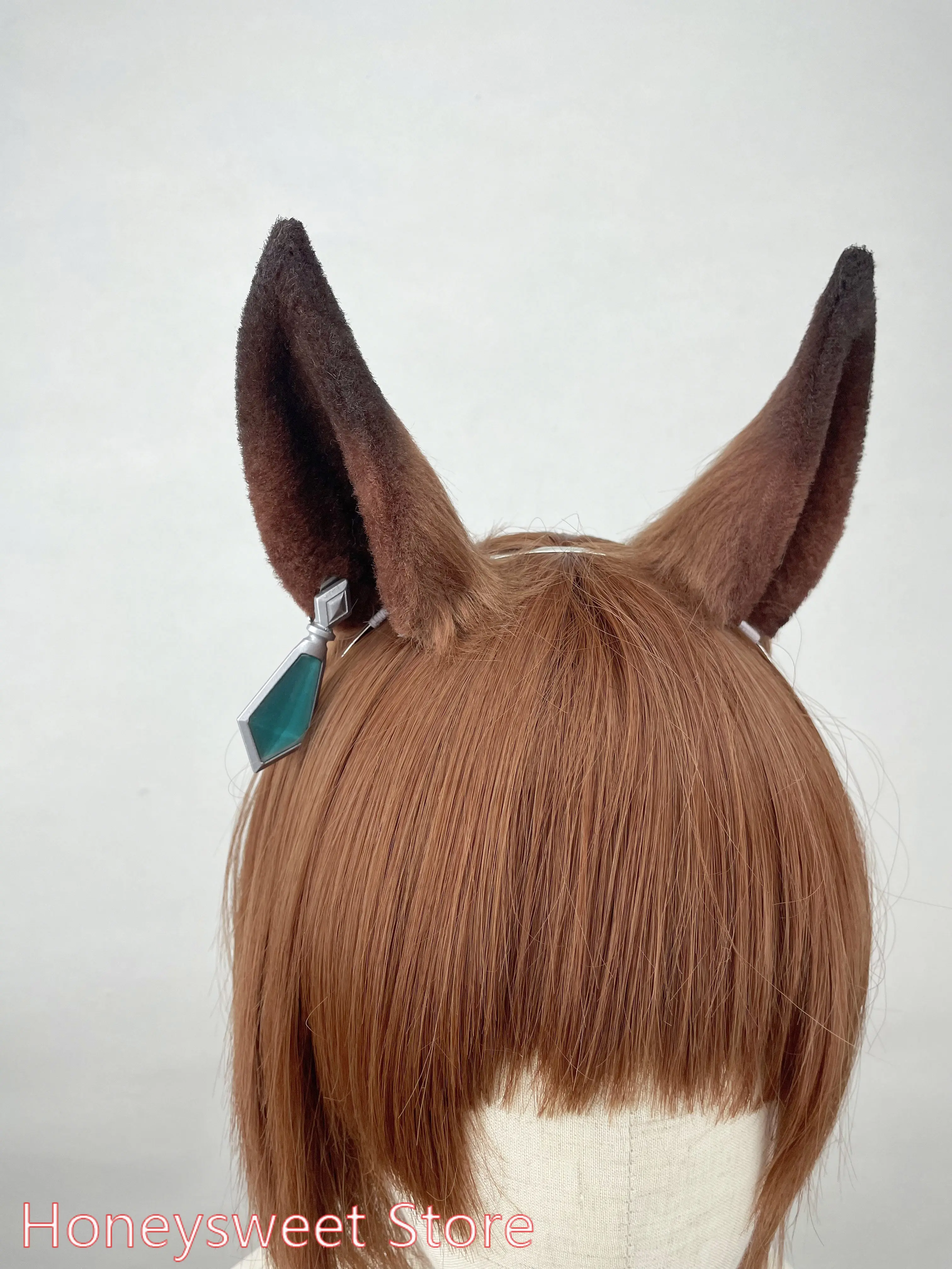 Umamusume: Pretty Derby Symboli Rudolf, horquilla para el pelo, diadema, orejas de animales, accesorios para juegos de rol, regalo de cumpleaños hecho a mano