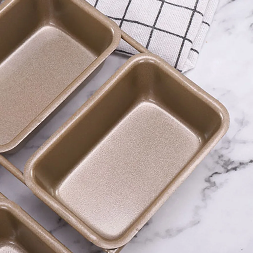 6 Grids Baking Tray Toast Mould Rectangular Nonstick Cake Baking Tray Bread Pan for Families Friends Healthy Eco Friendly Easy — купить у AliExpress WW