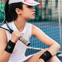 1/2 pièces sport poignet garde respirant absorbant la sueur bracelet hommes femmes léger basket-ball volley-ball Fitness bracelets 5