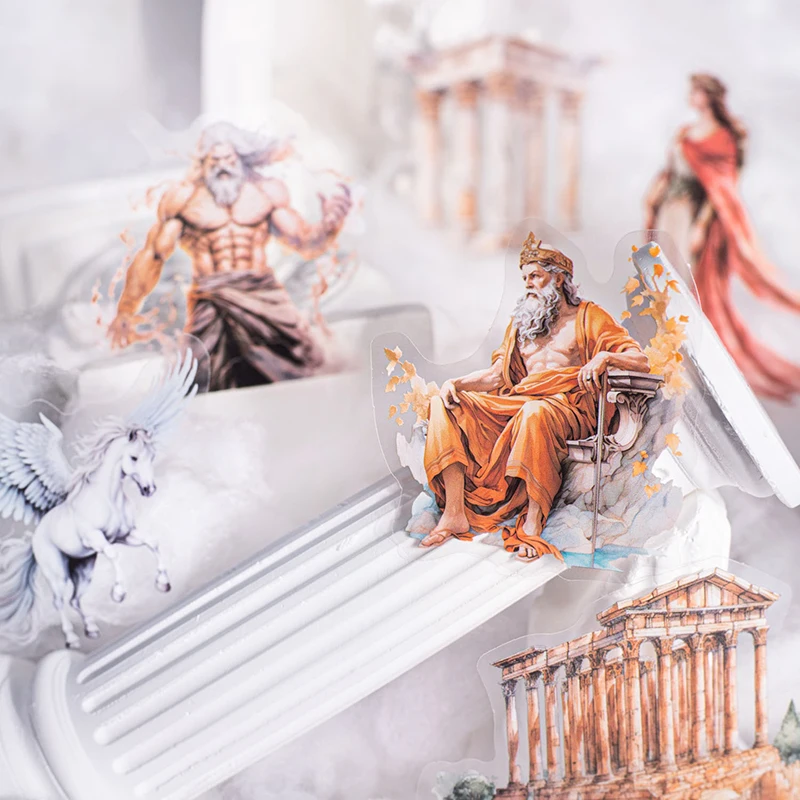 15 قطعة موضوع الأساطير اليونانية ملصق DIY بها بنفسك الكولاج ورق زينة سكرابوكينغ المواد اليدوية ألبوم يوميات غير المرغوب فيه مجلة المورد