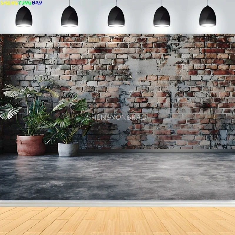 

Brick Wall Grungy Photography Backdrops Prop Old Room Subject Product Graffiti Baby Child Portrait Photo Studio Background QD-11
