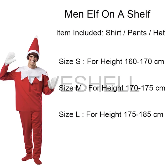 Xma Cosplay Adult Children Family Christmas Costume Kids Elf Costume Adult Elf Costume Red New Year 2023