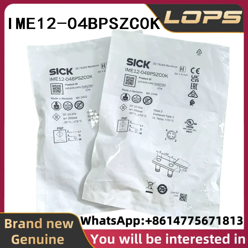 IME12-04BPSZC0K Brand new original SICK Order number 1040763, proximity switch sensor in stock, welcome to consult