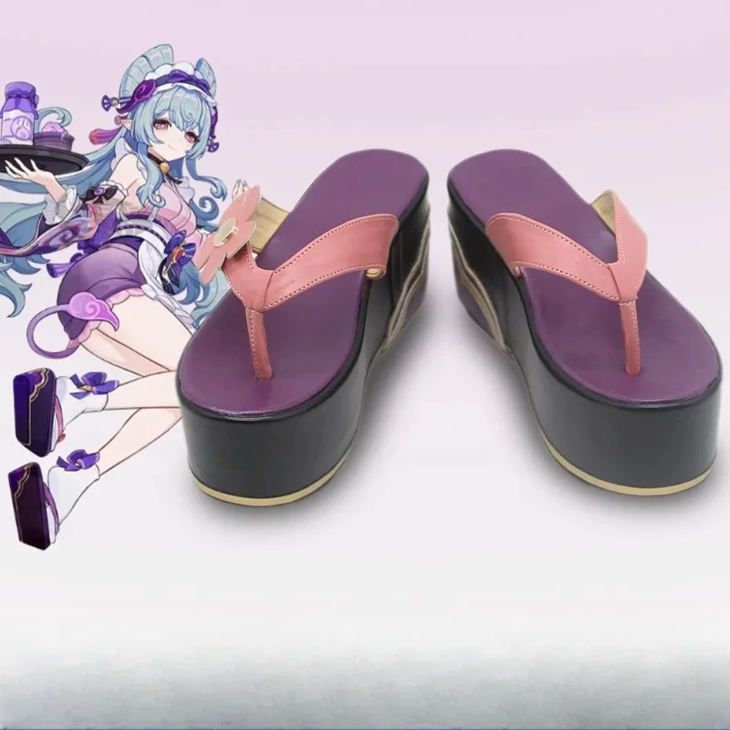 

Yuminekuki Mizuki Обувь для косплея Game Genshin Impact Yuminekuki Mizuki Ролевая игра Вечеринка Розовые туфли для косплея на высоком каблуке по индивидуальному заказу