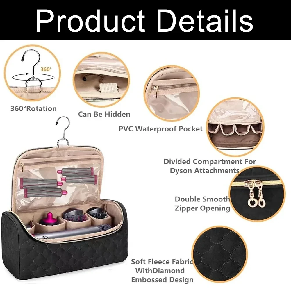 Portable Dyson Hair Dryer Pouch Airwrap Case Travel Dryer Air Wrap Dustproof Protection Storage Organizer Bag - view 4