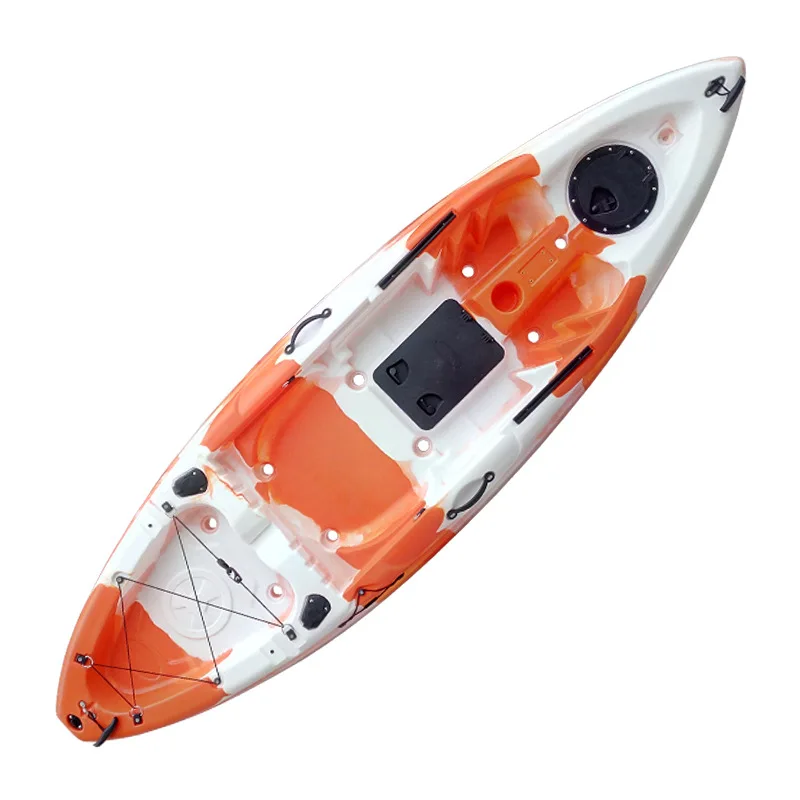 New Model Single-person Fishing Kayak Used For Open Platform Molded Plastic Recreational Kayak