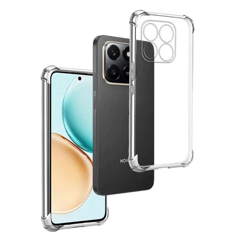 

Shockproof Transparent Case For Honor 400 Smart Four-Corner Bumper Soft TPU Silicone Back Cover For Honor 400Smart Airbag Case