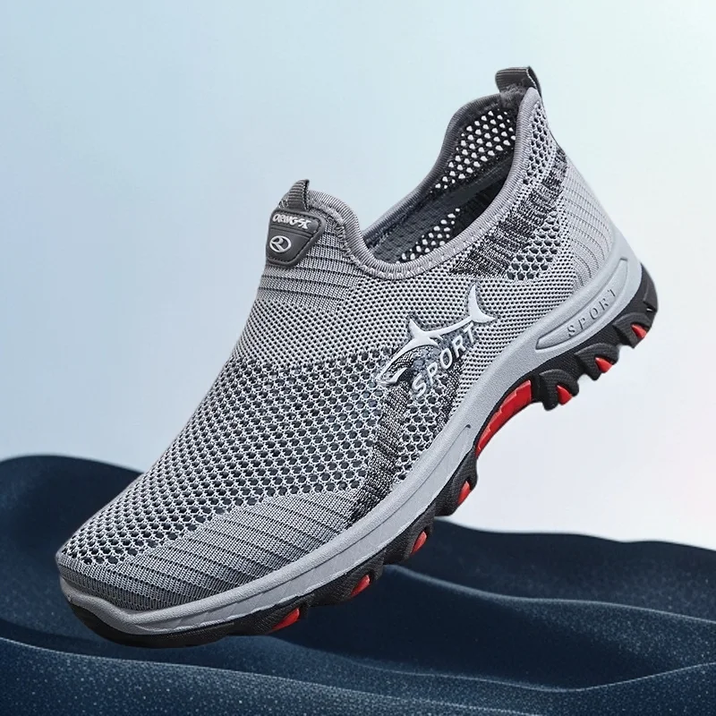 

Summer Mesh Men Shoes Lightweight Sneakers Men Fashion Casual Walking Shoes 2025 Breathable Mens Hiking Shoes 2025 Fashion Shoes