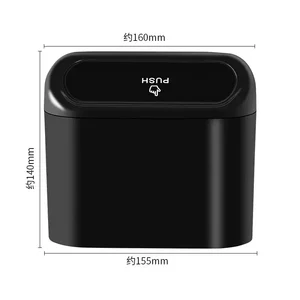 Portable plastic car storage box car dump with waterproof trash box, moving garbage 7 Main Sales Wholesale Automotive Accessories - №2