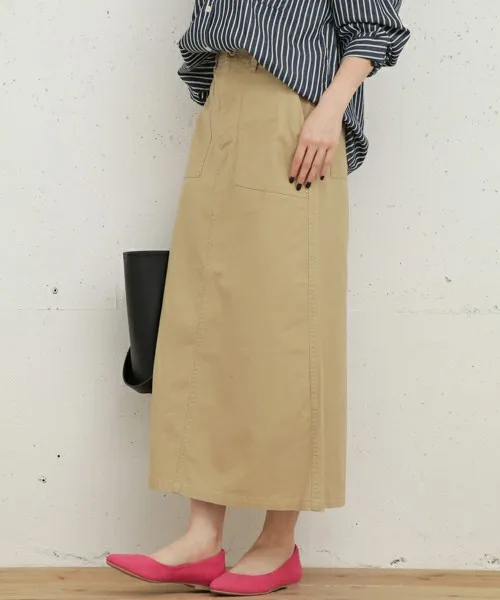 

Spring 2026 High Waist Cotton Washed Elastic Long A-Line Skirt Versatile Back Split Casual Style for Ladies And Teenagers