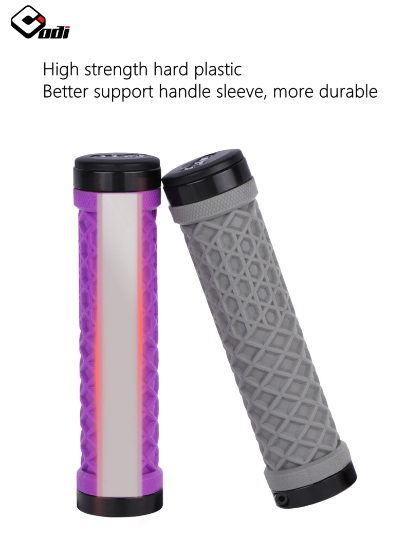 ODI Van Lock-On Bike Grips Dual Lock Ring System mit Silikon für ultimative Anti-Rutsch- und Stoßdämpfung auf MTB/BMX/Faltrad – Detail 7