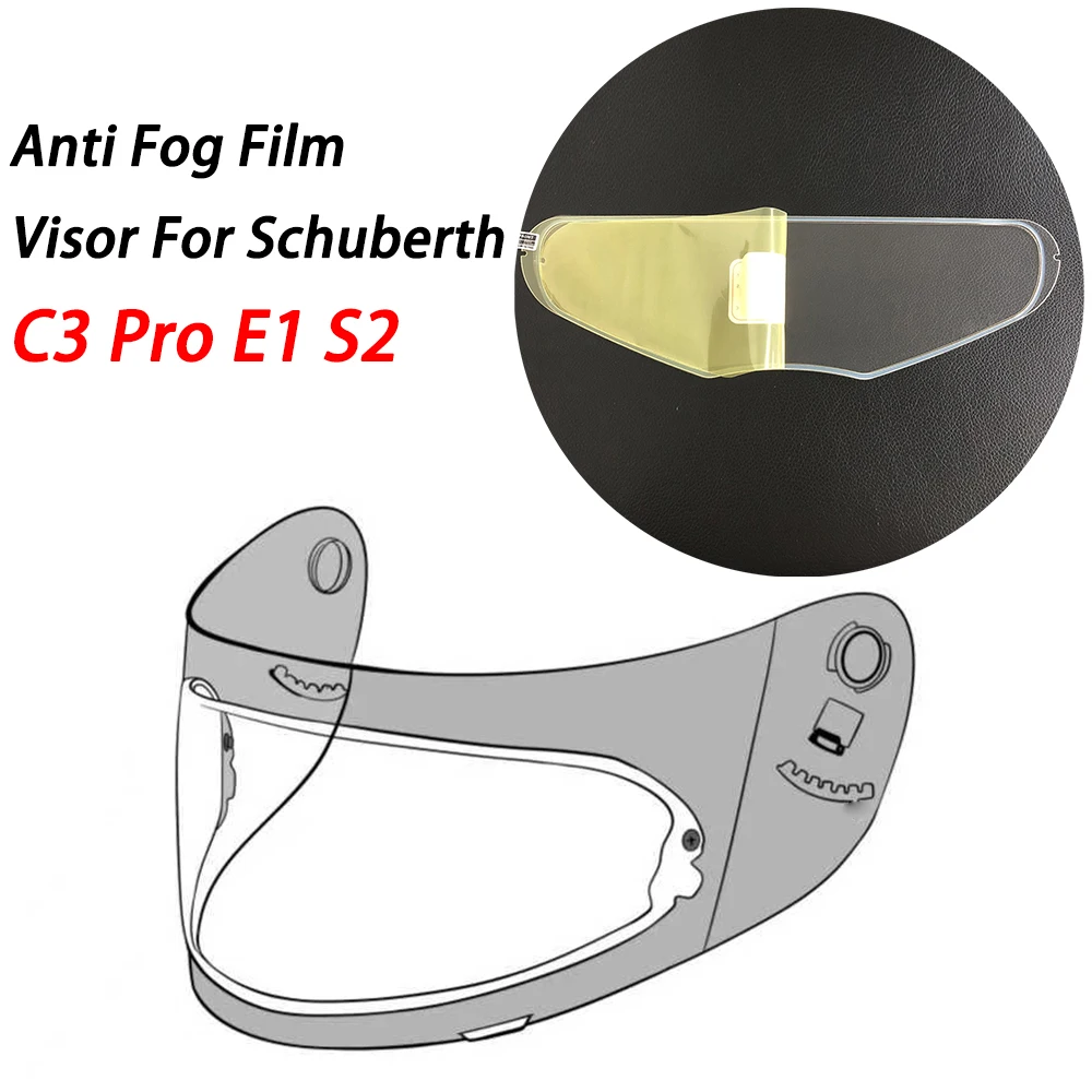 Visor inserts Film Anti Fog Motorcycle Helmet for Schuberth C3 Pro E1 S2 Moto Helmet Accessories Antifog Lens Film