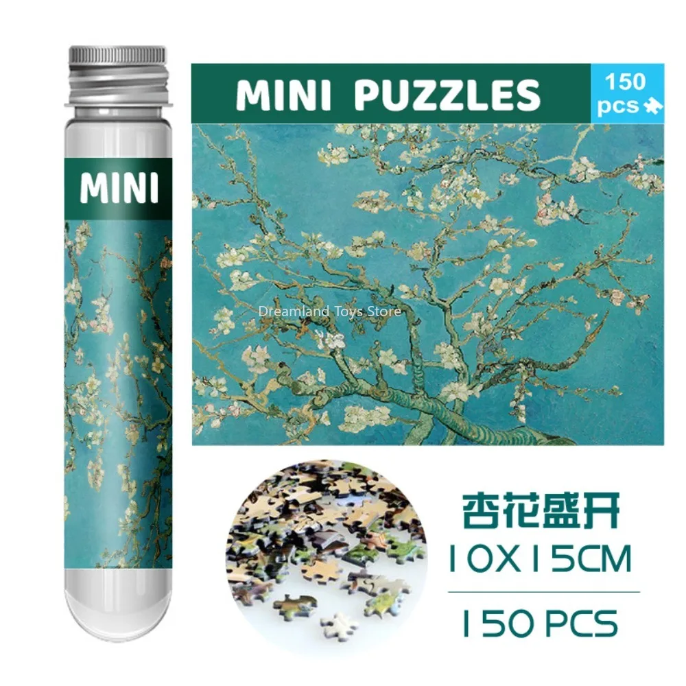 150pc Mini Test Tube Puzzle Pieces Micro Jigsaw Test Tube Tiny Puzzle Challenging Children Creative Puzzle Game Gifts