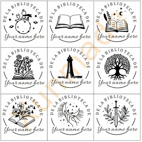 Штамп для книг XunMade Ex Libris - самонаборный, идеален для библиофилов — фото устройства