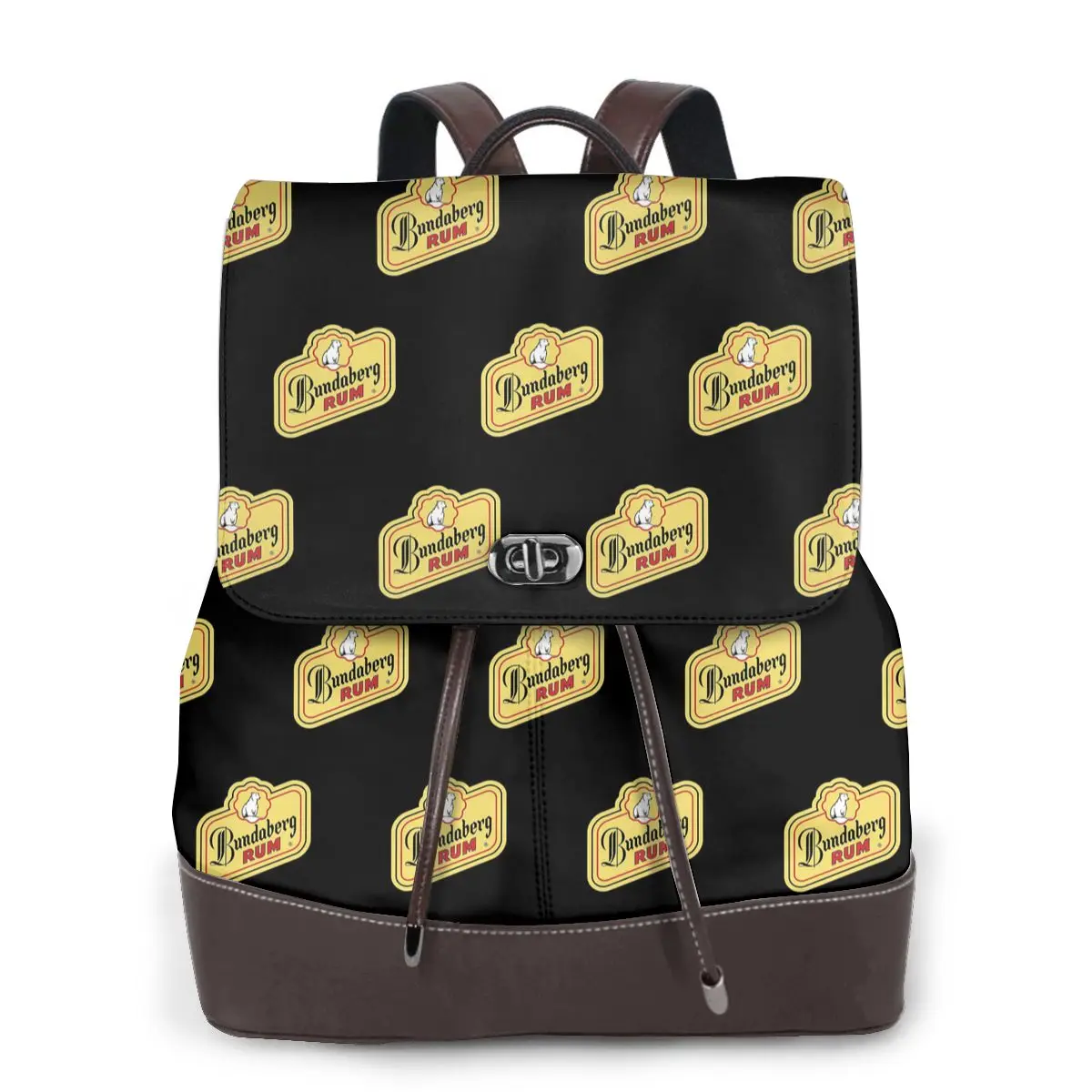 Official Merchandise Of Bundaberg Rum Logo Classic Bookbag School Student Bags Hiking Travel Daypack for Women Derma Backpack