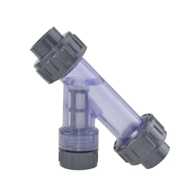 透明 Y 字型 3 ウェイクリア PVC フィルターチューブジョイント水道管コネクタドロップシッピング