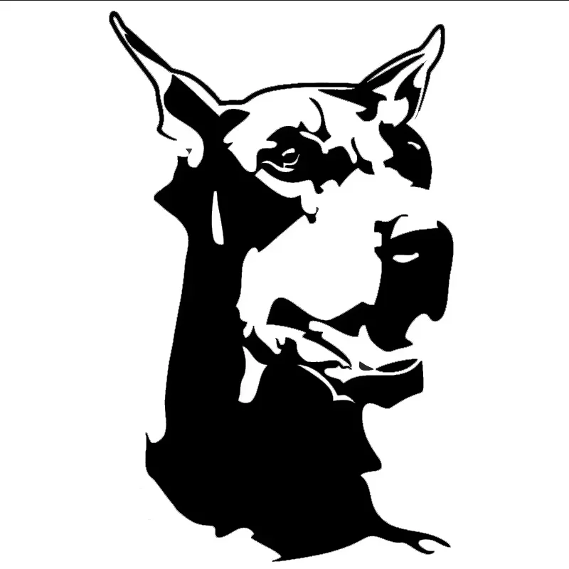 

15*9,5 см доберман-пинчер, украшение для окна, бампера, классические модные аксессуары для мотоциклов, виниловые наклейки для автомобиля