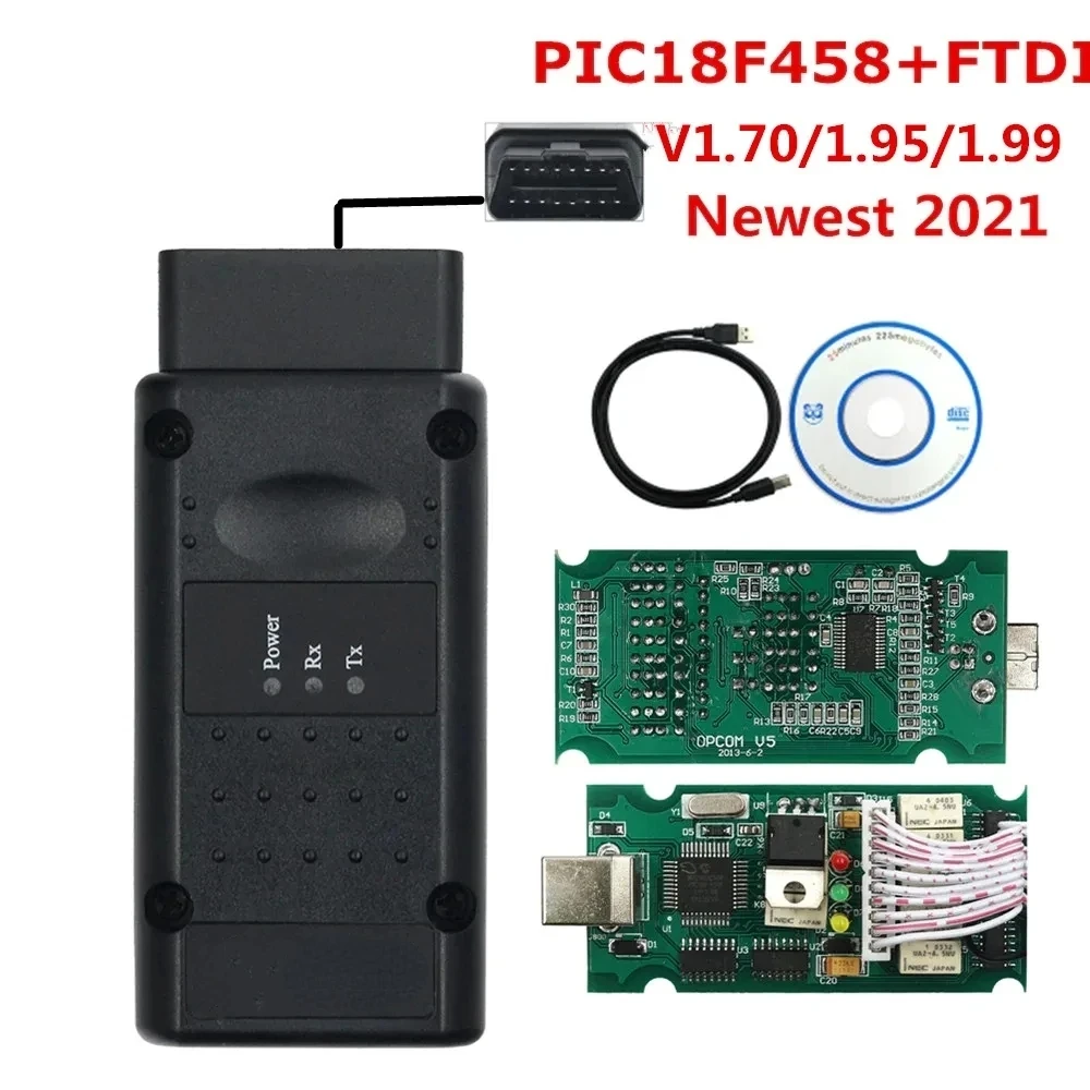 OBD2 Opcom 2021 200603a OP COM 1.95 1.99 PIC18F458 Ft/Di Can Flash Update OBD2 Car CAN BUS Diagnostic Tool for 0pel Until 2021