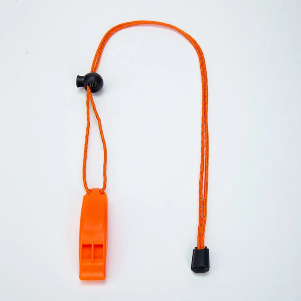 1PC Outdoor Whistle Outdoor Tools Camping Supplies, Dual frequency whistle anti loss clip dolphin sound whistle Easy To Carry