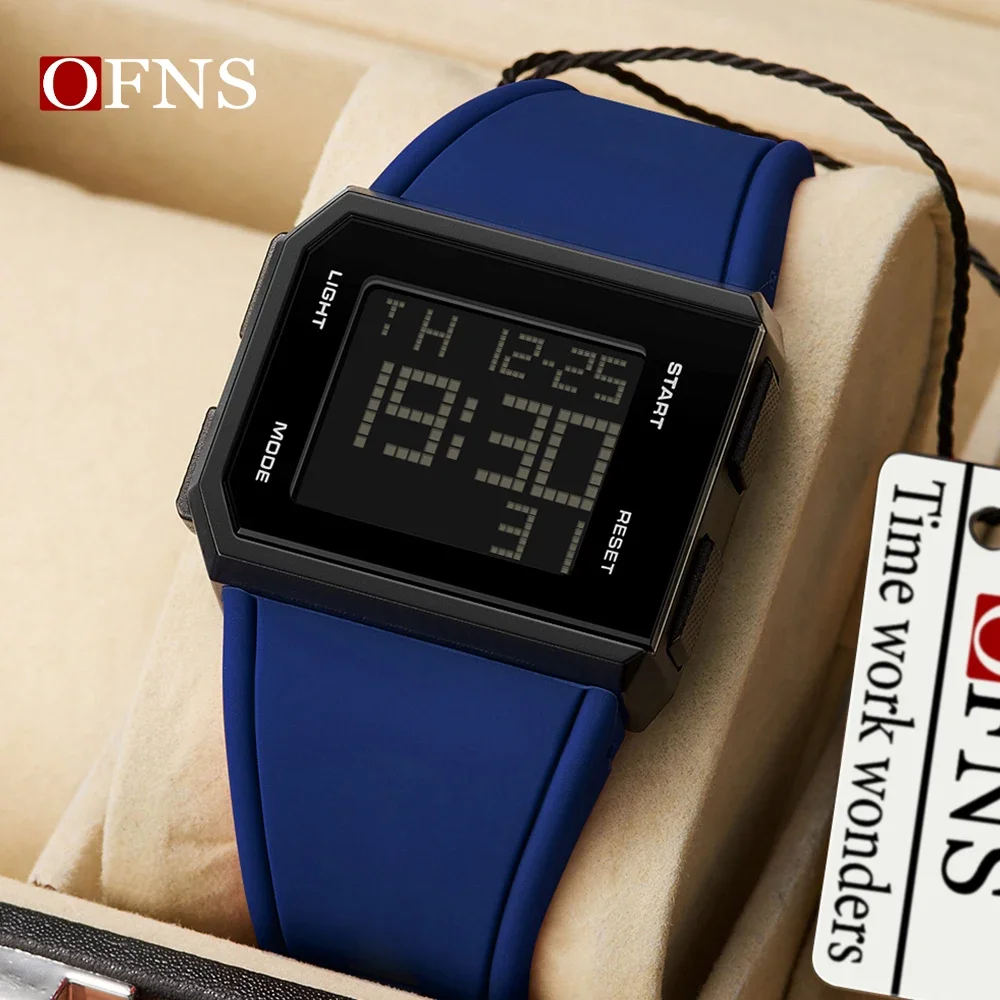 

OFNS 9003 New Fashion Men's Watches Waterproof Sports Watch for Male LED Electronic Digital Wristwatches Relogio Masculino