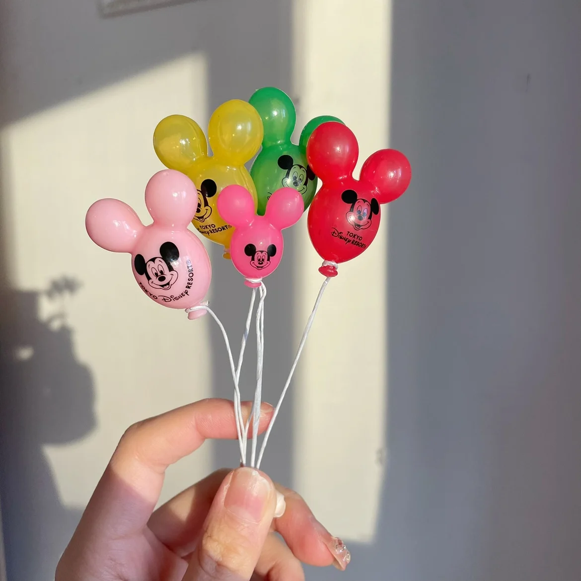 

Disney Figures Mickey Mouse Model Dolls Figurines Large Balloon Mickey Pattern Toy Diy Accessories Doll Toys Action Figure Decor
