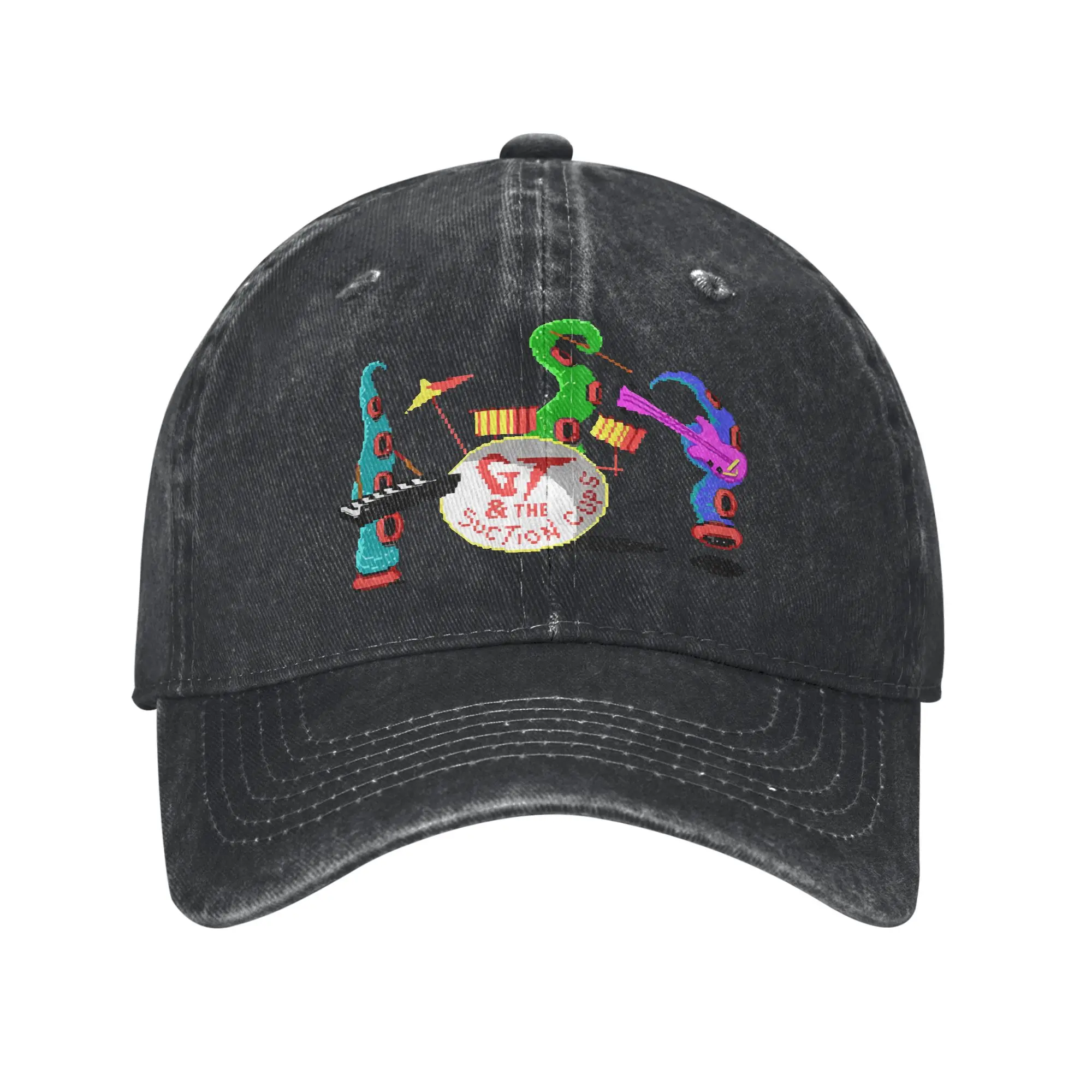 Maniac Mansion Pixel Style- Retro DOS Fashion Baseball Cap  Travel Essential Caps Women  Roller Skating Caps Women