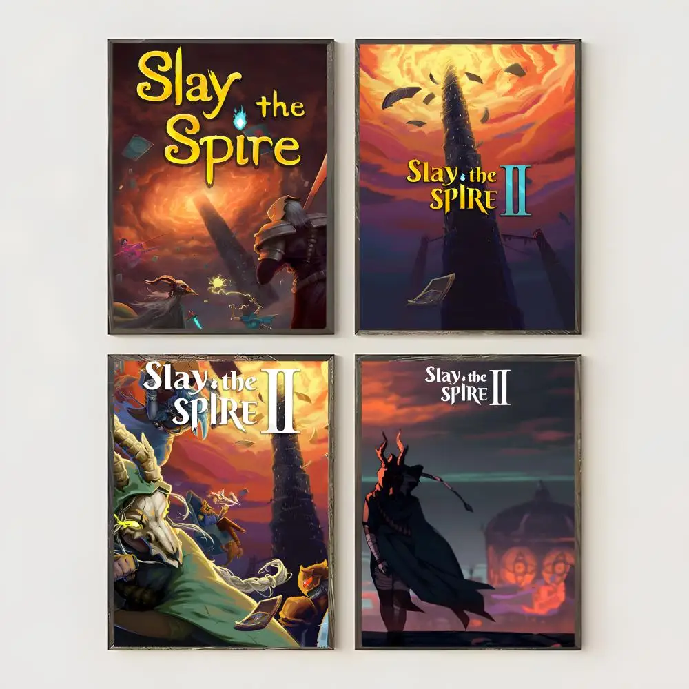 Video Game S-slay The Spire Poster Waterproof Canvas Art Wrinkle Free Wall Hanging For Home Living Room Bedroom Decor