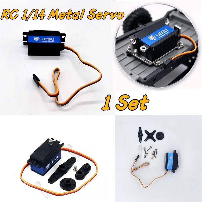 RC 1/14 LESU Metal Gear for Tamiya Hydraulic Dumper Excavator Truck for SCANIA MAN VOLVO Trailer Tipper DIY Parts