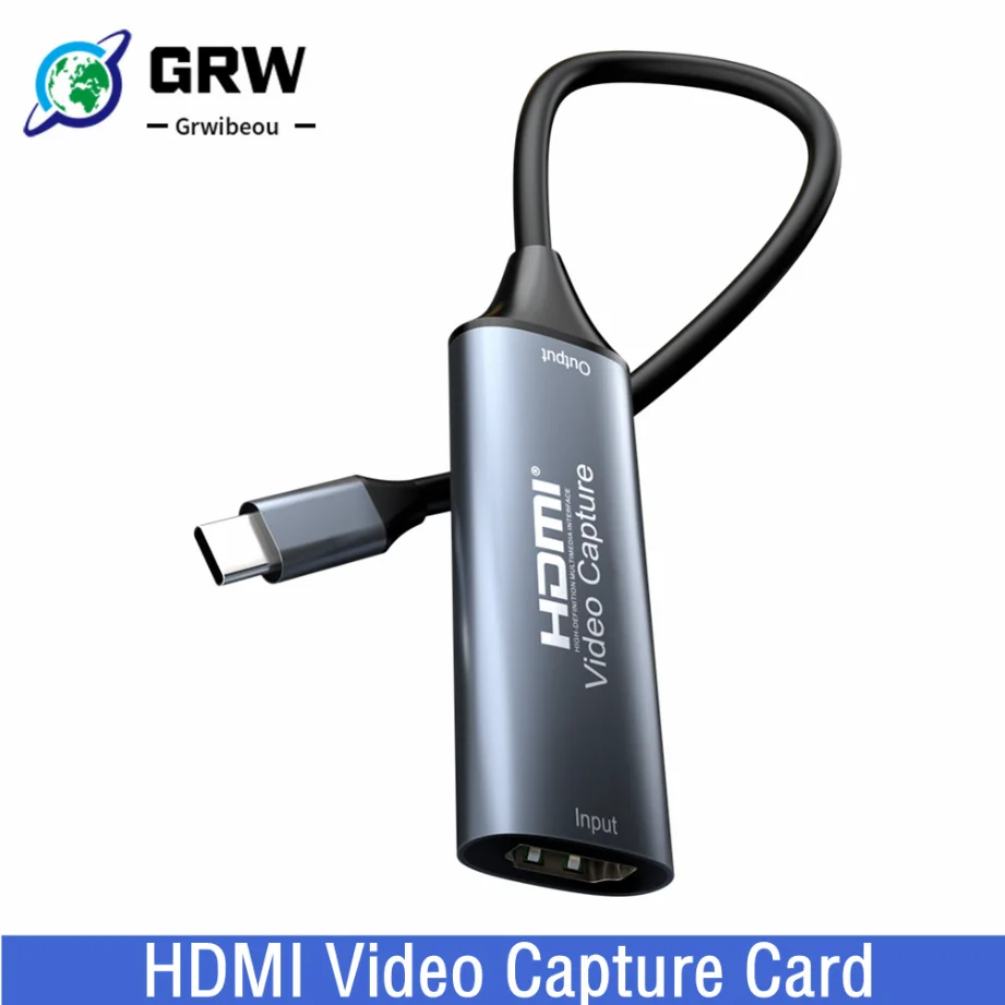 HDMI to USB 2.0 USB 3.0 USB-C Video Grabber Box 4K 30Hz HDMI Video Capture Card For Macbook PS4 PC Game DVD Camera Recording