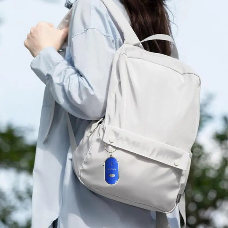 LED Whistle Key Finder com Chaveiro, Anti-Lost, piscando, bip, Sound Control, Alarme Locator, Tracker, Mini Chaveiro