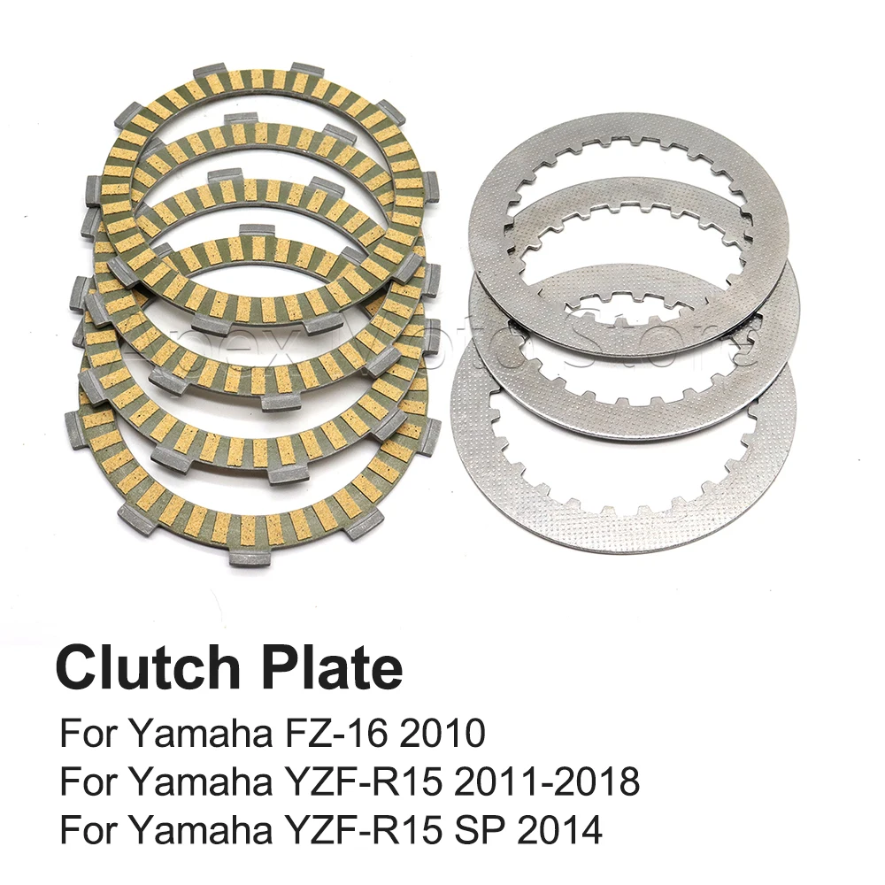

For Yamaha YZF-R15 2011-2018 YZF R15 SP 2014 FZ-16 2010 Motorcycle Clutch Plate Steel Plate Friction Disc Kits Accessories