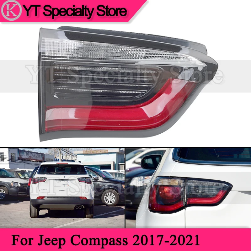 

Задний фонарь Kamshing для Jeep Compass 2017-2021, внутренний задний фонарь, задний стоп-сигнал, стоп светильник сигнал, задний фонасветильник