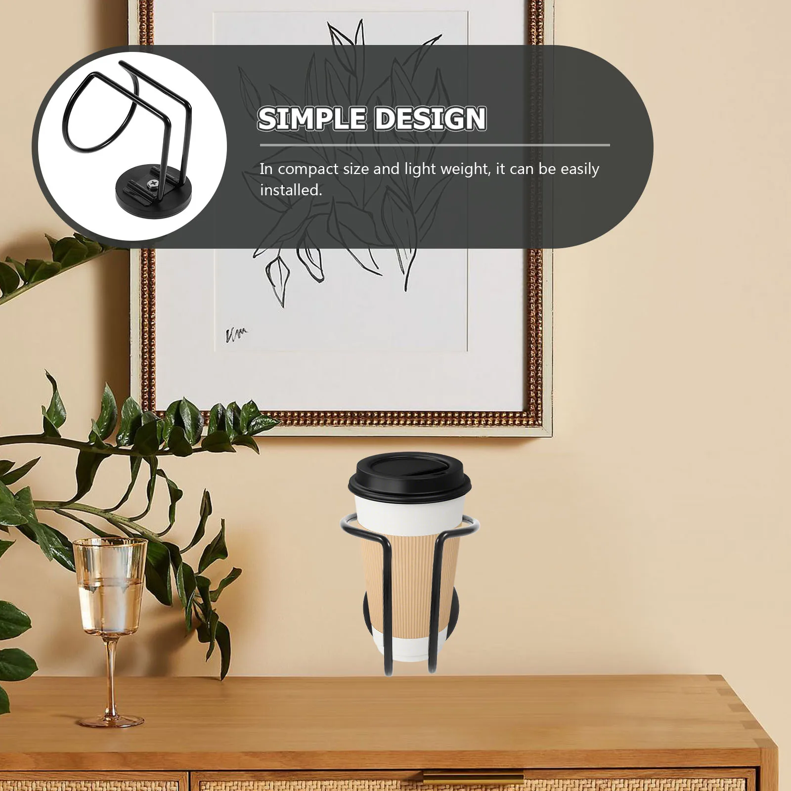 

Магнитный держатель для чашки, металлическая подставка для напитков, прочный утюг, универсальный держатель для бутылок, автомобиль, яхта, черный, простой монтаж, портативный