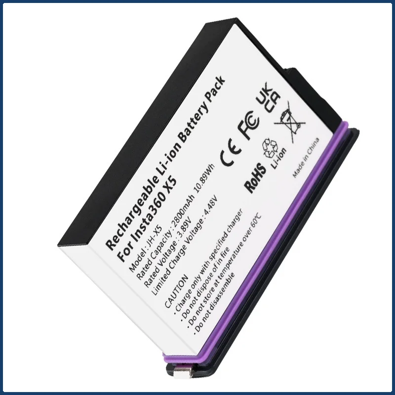 insta360-x5-用-2800mah-バッテリー-insta360-アクションカメラ用高容量充電式リチウムイオン低温性能