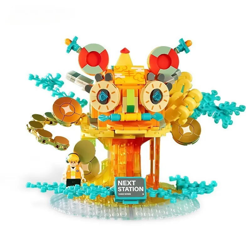 

Brand New in Box AREA-X All Spiritual Objects Creative Handmade Toys China-Chic Qingsong DIY Building Blocks Desktop Decoration