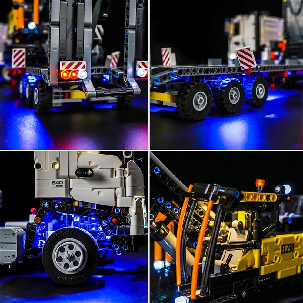 Conjunto de iluminação para escavadeira elétrica LEGO FMX Truck EC230 42175 sem bloco de construção (apenas kit de luz LED)