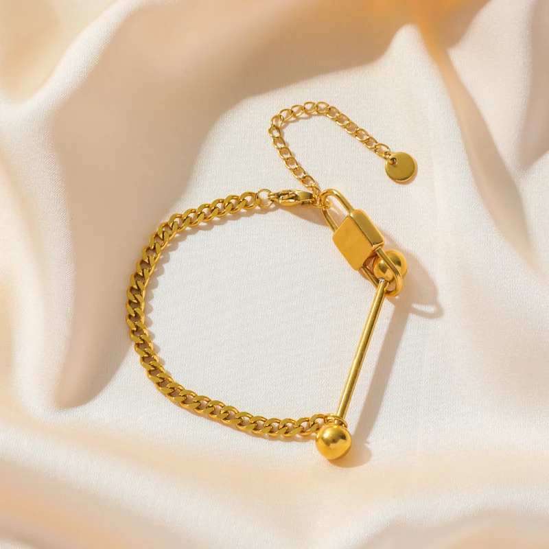 EILIECK 316L Edelstahl Goldfarben Perlenkette Armband für Frauen Mädchen Mode Nicht-verblassendes Schmuckset Geschenk Bijoux – Detail 13