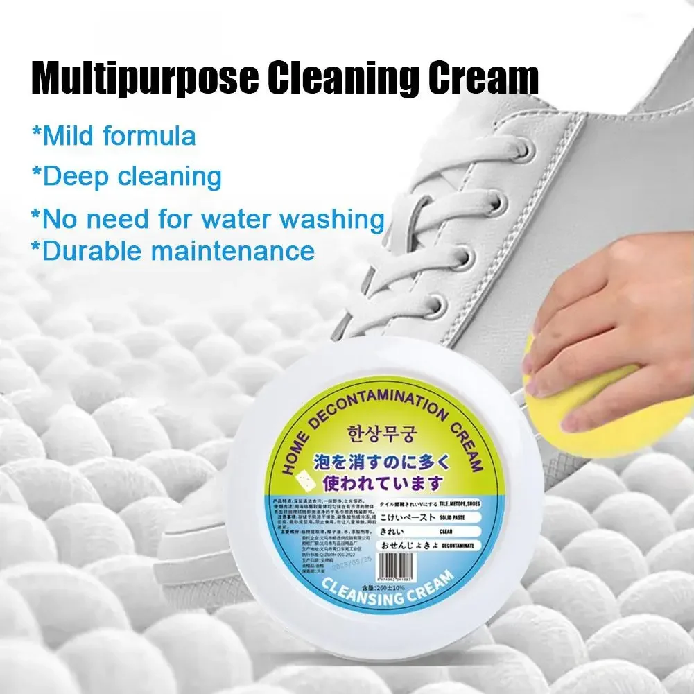 White Shoes Cleaning Cream Household Multi-functional Whitening Cleansing Cream Shoes Stains Remover Cleaning Chemicals