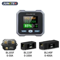 JUNCTEK BL105F/BL110F/BL140F 0-400A Battery Capacity Tester Coulomb Meter Ammeter Voltmeter Bluetooth Battery Indicator Monitor