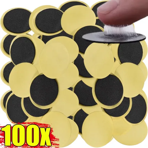 Juego de herramientas de reparación de neumáticos de bicicleta, parches para neumáticos sin pegamento, herramienta de parche para neumáticos de bicicleta, adhesivo sin pegamento, accesorios para bicicletas de secado rápido