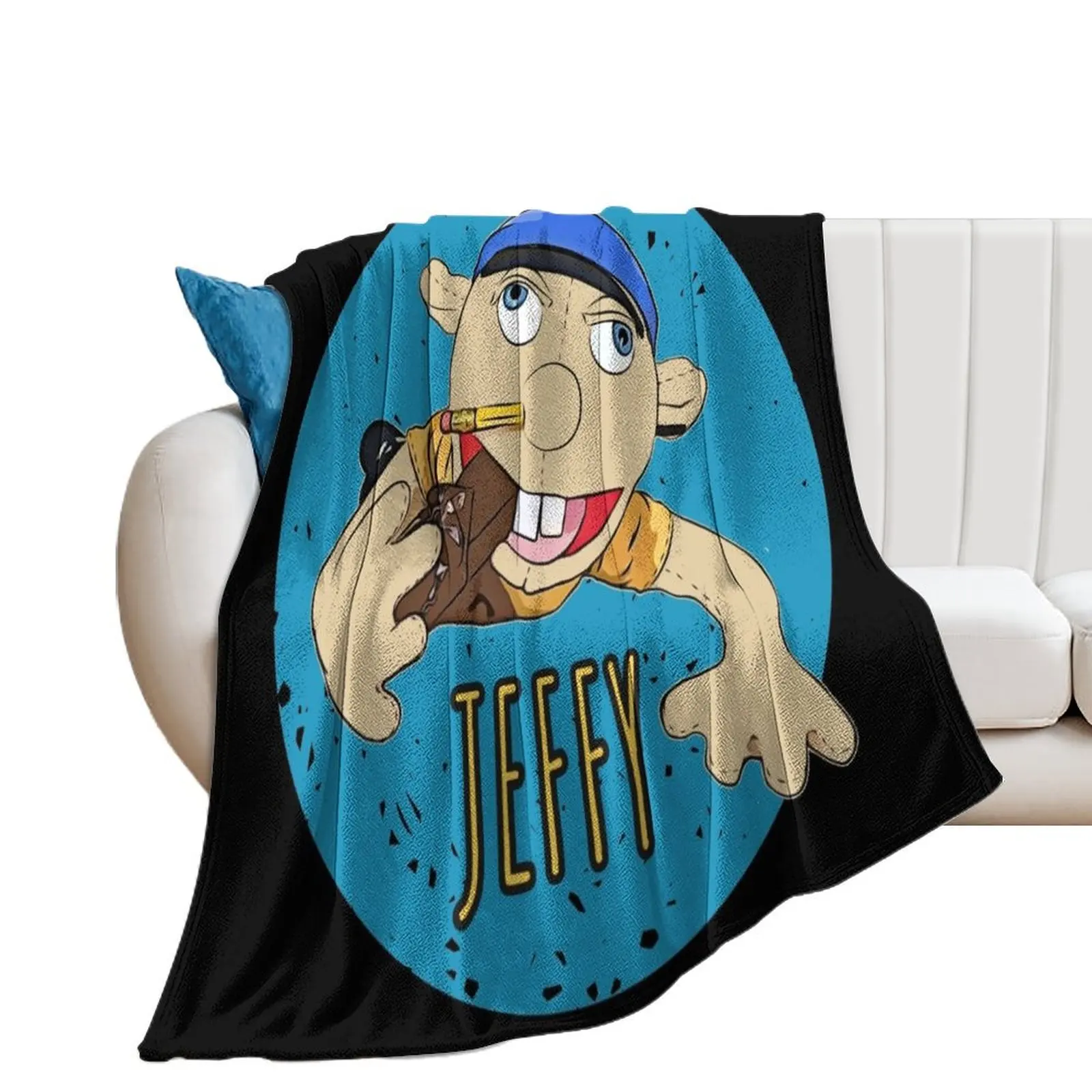 Jeffy The Puppet Hot selling! Throw Blanket Personalized Gift warm winter Blankets