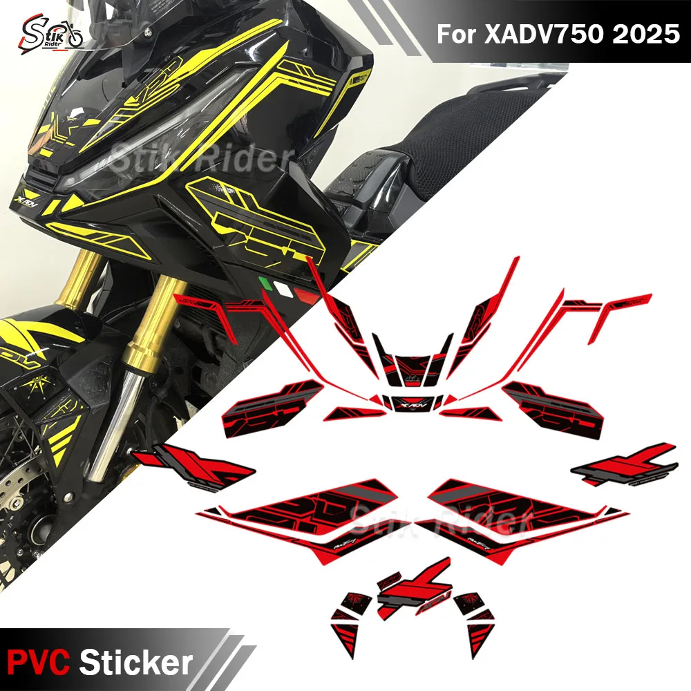 

2025 Motorcycle Sticker For Honda X-ADV 750 XADV750 X ADV 750 Adventure Fairing Protector Decals Oil Fuel Tank Pad Protector